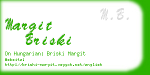 margit briski business card